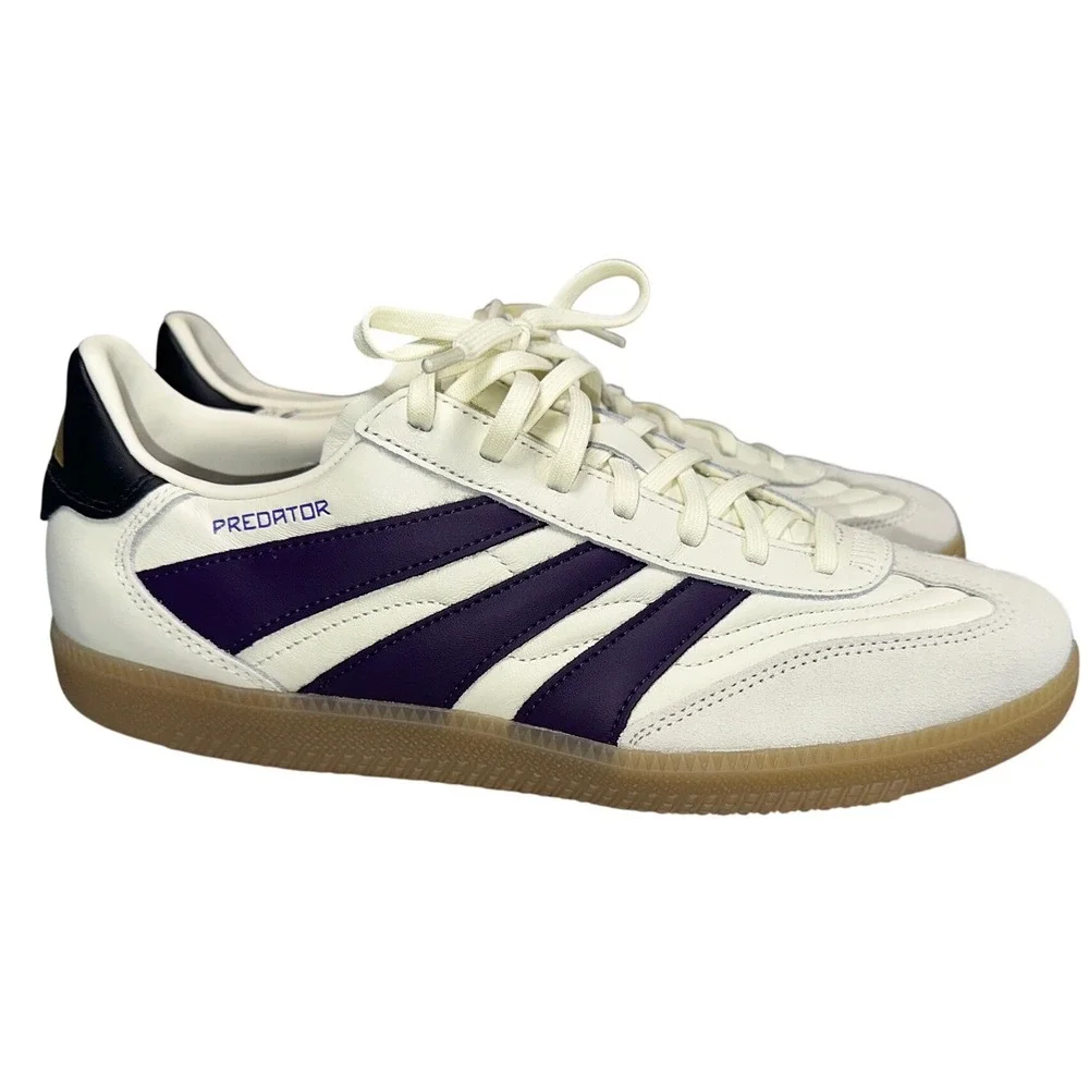 Adidas Predator Freestyle White Purple Gum Mens Soccer Shoes JI1161 Size 9
